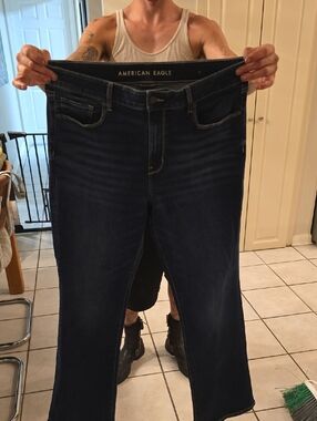 American Eagle Outfitters Women’s Dark Indigo Bootcut Jeans